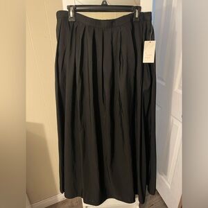a new day Elegant Black A-Line Skirt